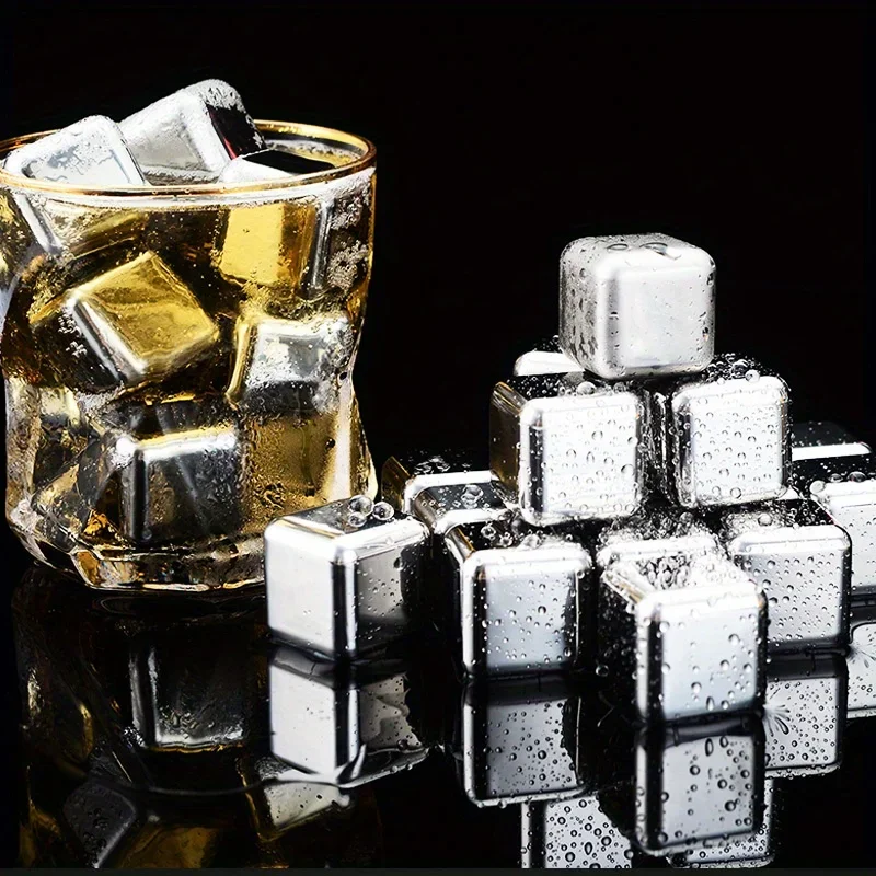 Stainless Steel Whisky Chilling Stones - Image 2