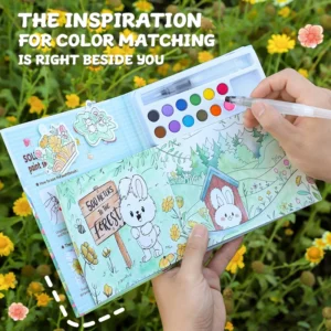 Kids Watercolour Set with Dip Pens