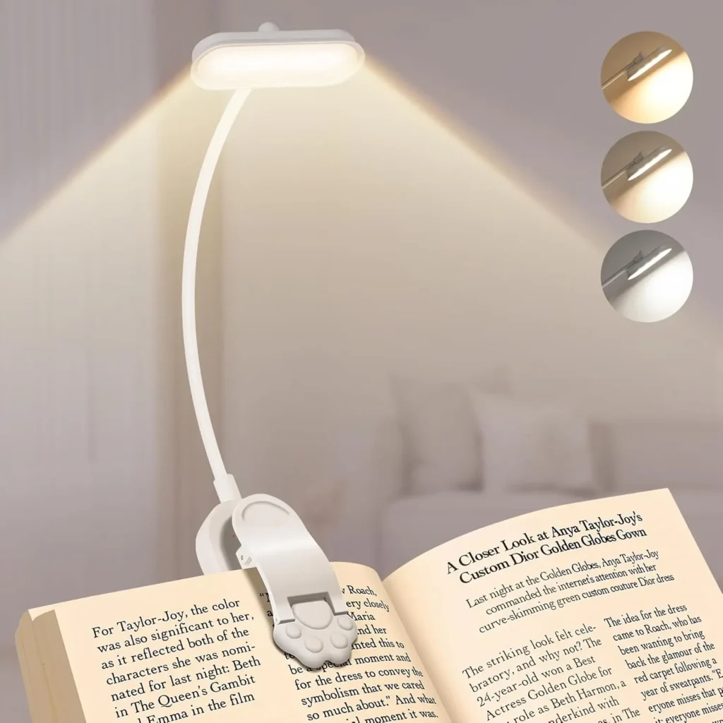 Flexible Neck Reading Light with 3 Colour Modes